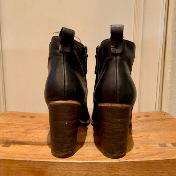 BP leather bootie with stacked heel. Size 10. - Picture 6 of 9